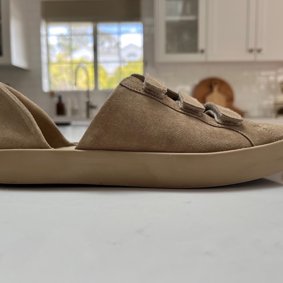 Freda Salvador Libby D’Orsay Sneaker in Stucco Suede, size 7 - Picture 2 of 13